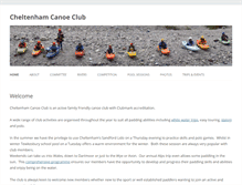 Tablet Screenshot of cheltenhamcanoeclub.co.uk